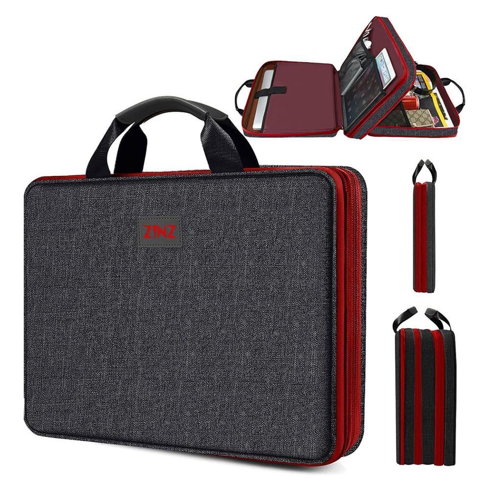 【特価商品】可変容量 PC 薄型 バッグ インチ 撥水加工 16 15.6 ほとんどの15-16 15 MacBook/Dell/Ausu/Acer/HP/Lenovo/Samsungブラック＆レッド パソコンケース