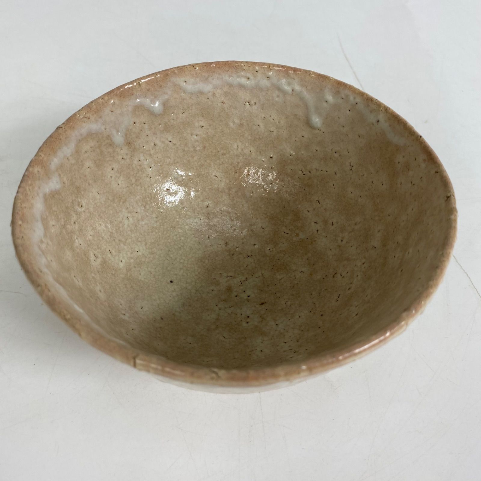 萩焼 原田隆峰 作 抹茶碗 長沢窯 共箱付き 茶道具 茶碗 作家物 陶器 和