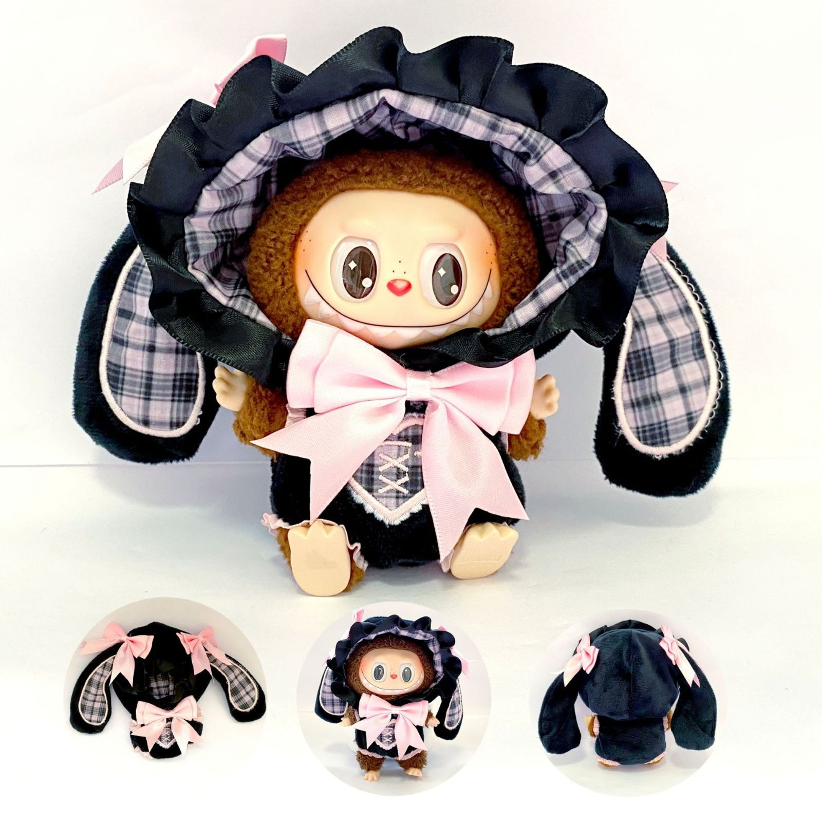 Labubu ぬいぐるみ labubu ぬいぐるみ 服 着せ替え LABUBU ラブブ 魔女ウサギ