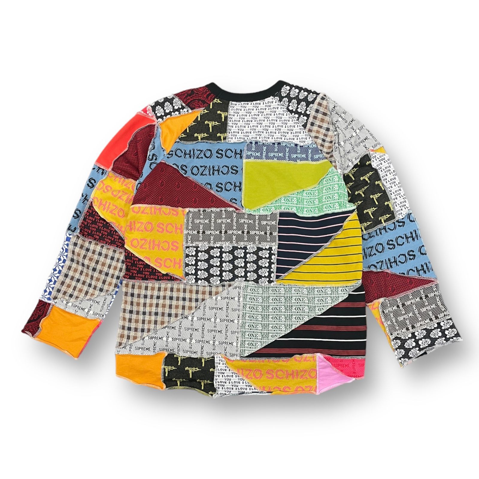 国内正規 SUPREME 23SS PATCHWORK JACQUARD L/S TOP パッチワーク