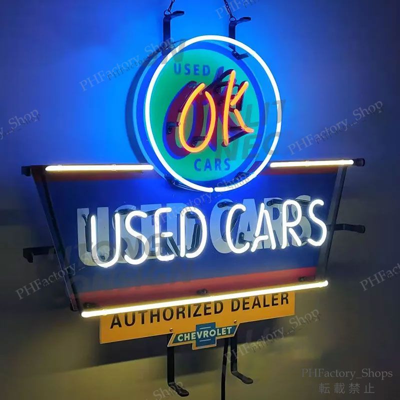 USED CARS ネオン管 ネオンサイン ネオン看板 Amazon | アメリカン ネオンサイン 「USED CARS」 ／ネオン管