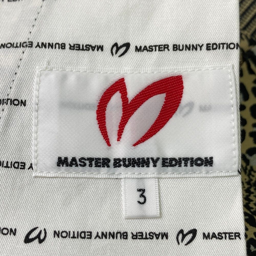 サイズ：3 MASTER BUNNY EDITION マスターバニーエディション 758-2132403 ハーフパンツ レオパード ベージュ系 [240101499423] ゴルフウェア メンズ ストスト サイズ：3 MASTER BUNNY EDITION マスターバニーエディション 758