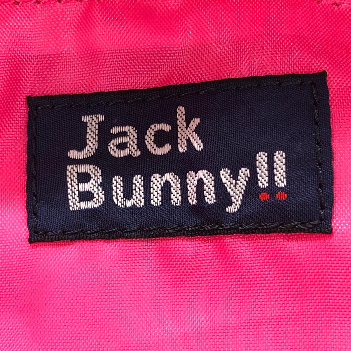 ジャックバニー×ドラえもん ロッカーバッグ 白×蛍光ピンク キャンバス