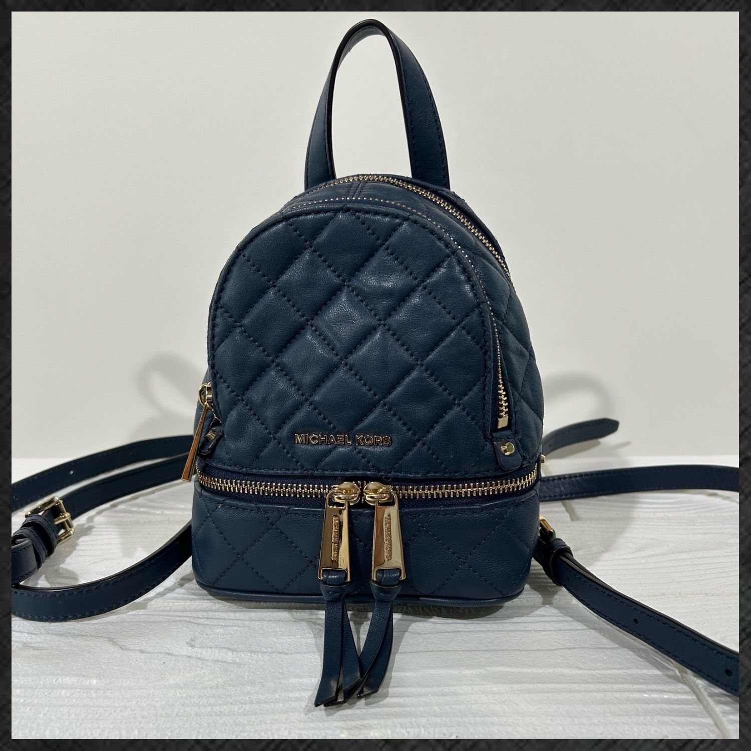 MICHAEL KORS マイケルコース Quilted Leather Mini Backpack 