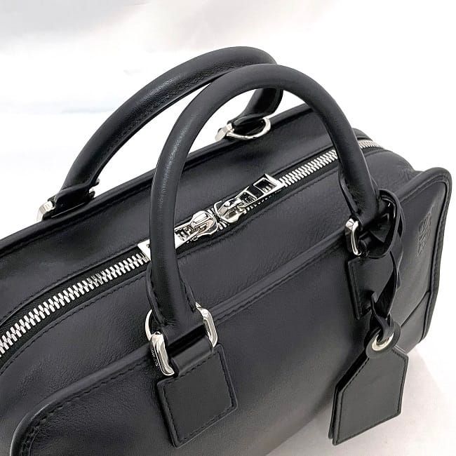 ロエベ　アマソナ 28 ブラック LOEWE ロエベ アマソナ 28 ボストンバッグ ブラック レザー