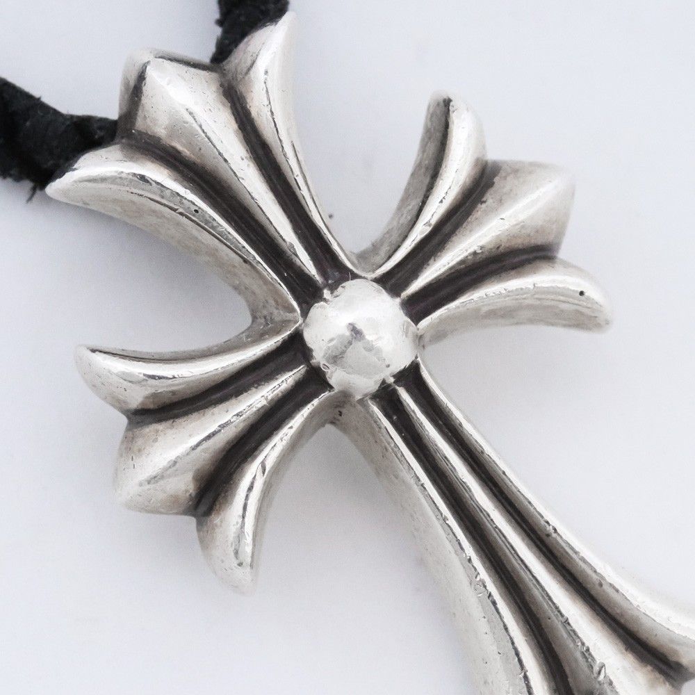 CHROME HEARTS CHクロスペンダント スモール レザーブレード W