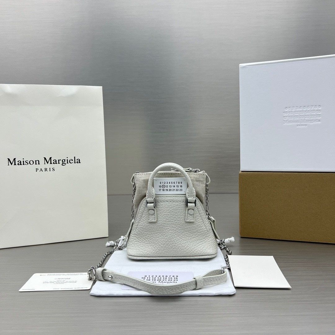 新品 メゾンマルジェラ Maison Margiela 5AC 2 WAY ショルダーバッグ マイクロ Mサイズ MINI 白