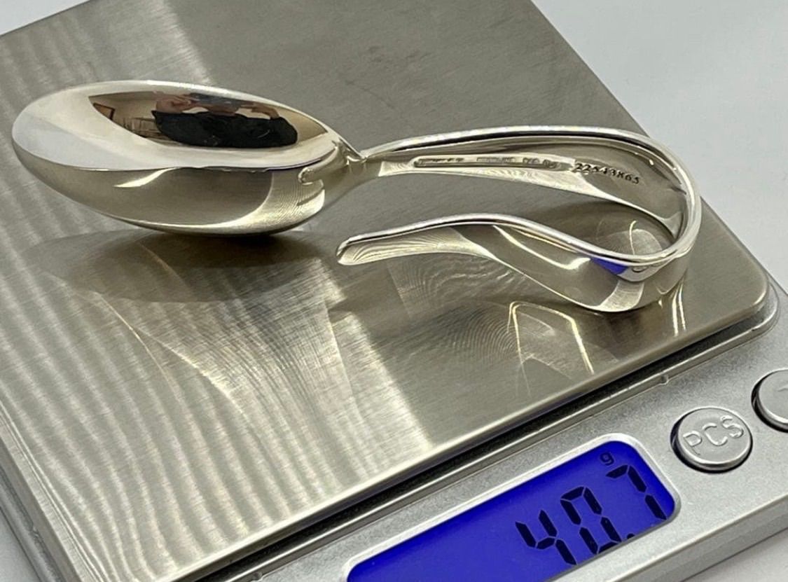 a073 Tiffany&Co. ティファニー ベビー スプーン シルバー 925 食器