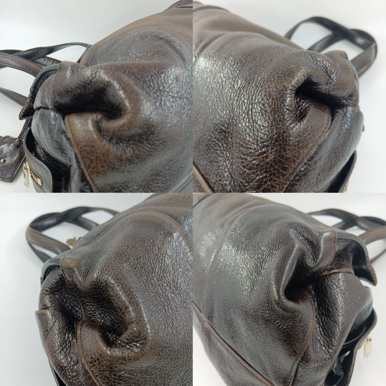 Celine セリーヌ バッグ ミニボストンバッグ レザー ブラウン