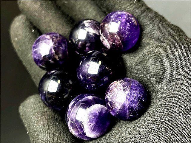 天然~愛の守護石~夢幻紫水晶アメジスト丸玉YTB83G1/164G04 天然~愛の守護石~夢幻紫水晶アメジスト丸玉七星陣B86G7/49G04D