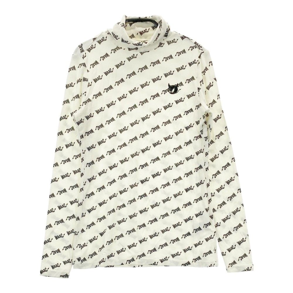 サイズ：S WAAC ワック 072244080 2024年 長袖タートルネックTシャツ  ホワイト系 [240101344947] ゴルフウェア レディース ストスト WAAC 【新品】WAAC ワック 072244080 2024年 長袖タートルネック