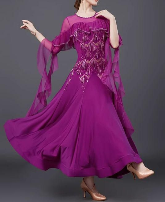 社交ダンスドレス スタンダードドレス 競技 節約 デモ用 ルンバ