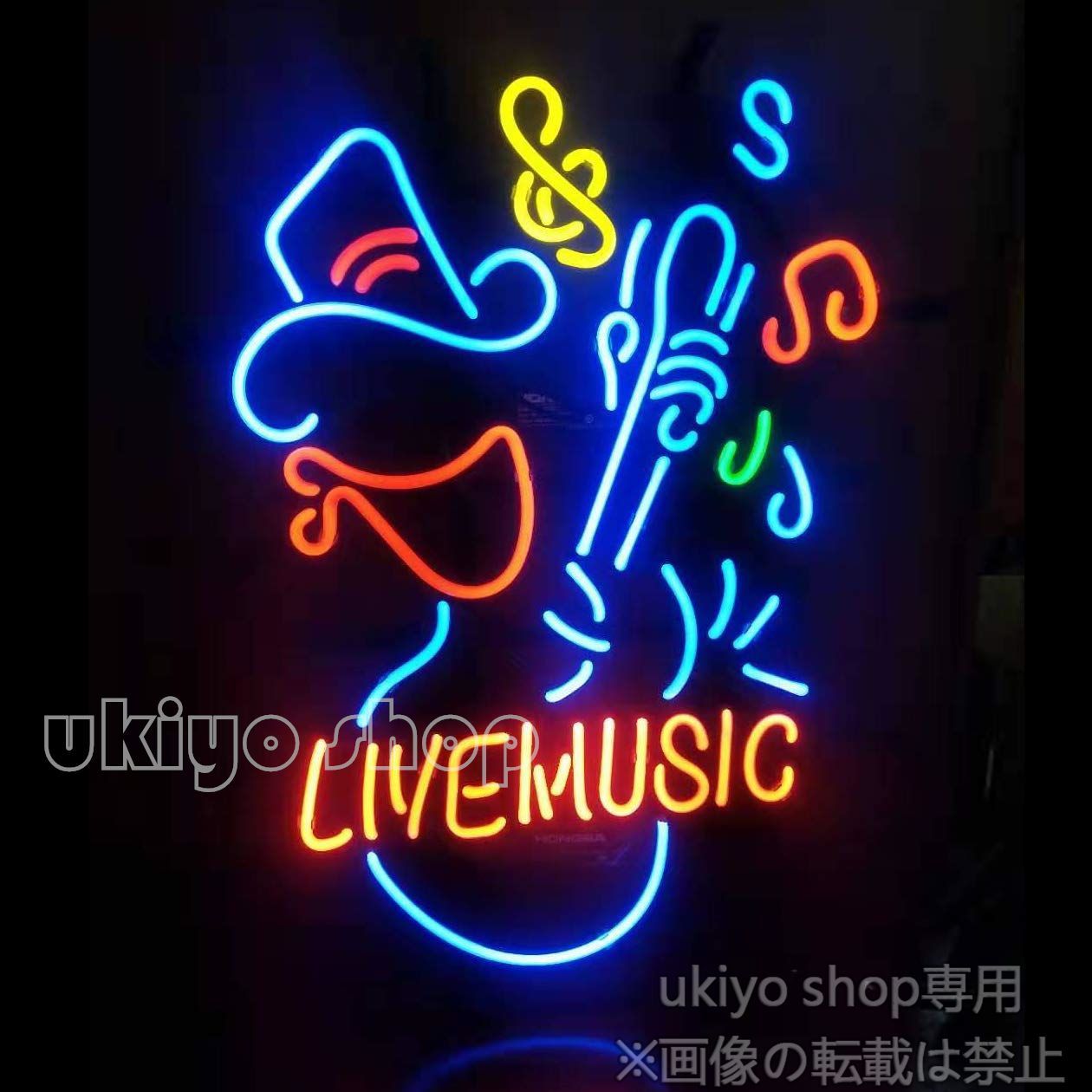 ネオンサイン LIVE MUSIC NEON SIGN インテリア ネオン管 広告用看板 ディスプレイ 居酒屋 インテリア ホームデコレーション  カフェ 喫茶店 ギフト 省エネ インテリア 室内装飾 プレゼント クラブ 娯楽場 バー - メルカリ