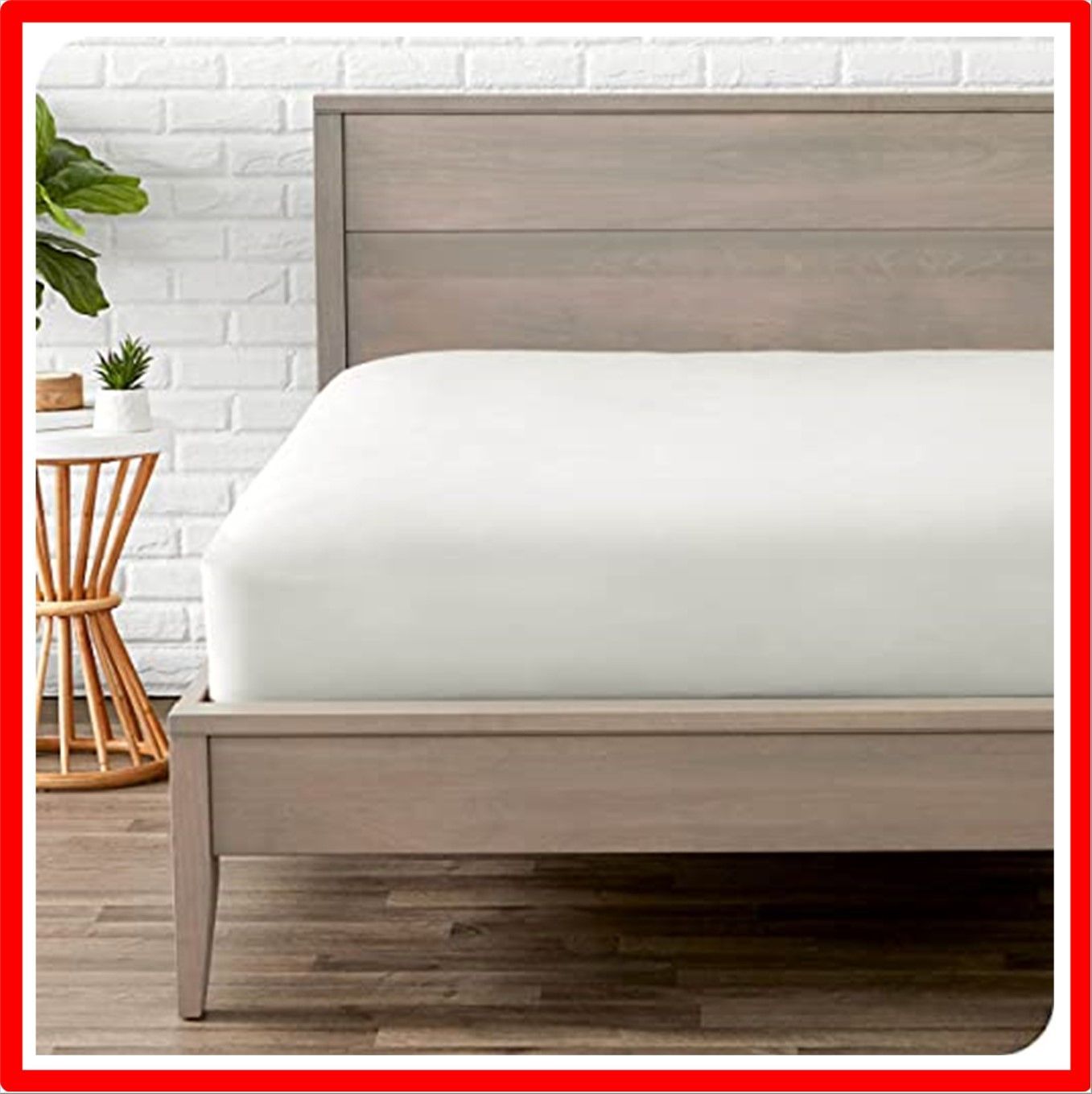 【匿名配送】 シングル_クリーム Bare Home Fitted Fitted Sheet Single - Premium 1800 Ultra Soft