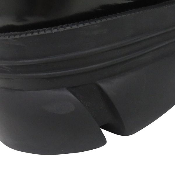 サイズ7 GUCCI グッチ 658822 ホースビット レザー ラグソール ローファー 黒 ブラック ダッド シューズ メンズ 47487