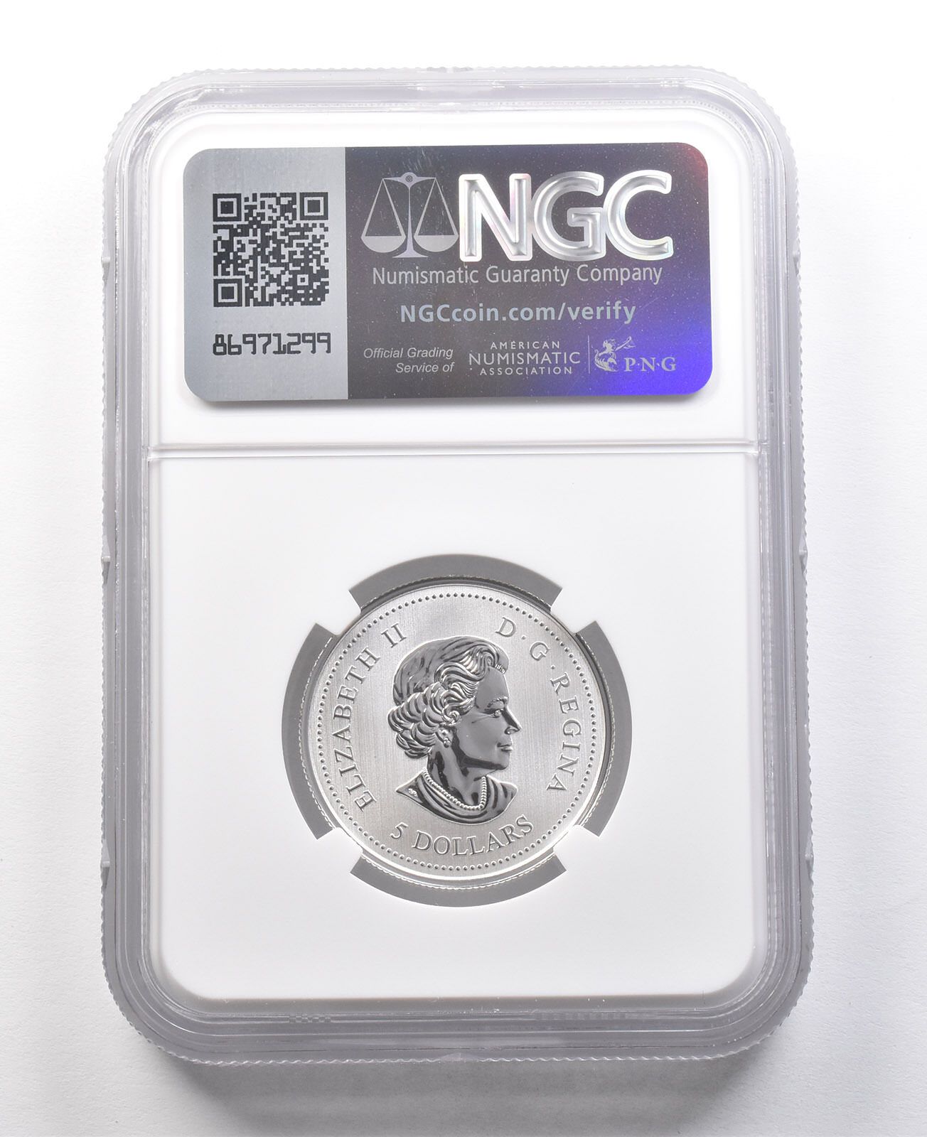 2021年カナダ5ドルシルバースノーバーズエアリアルアンバサダーSP70NGC