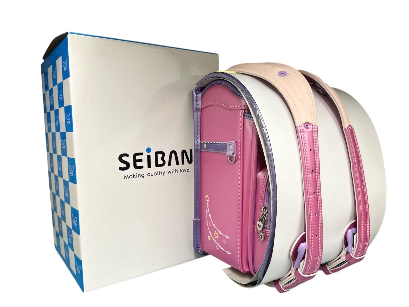 セイバン ランドセル ユアメイト シャイニーポップ パールピンク×パールパープル