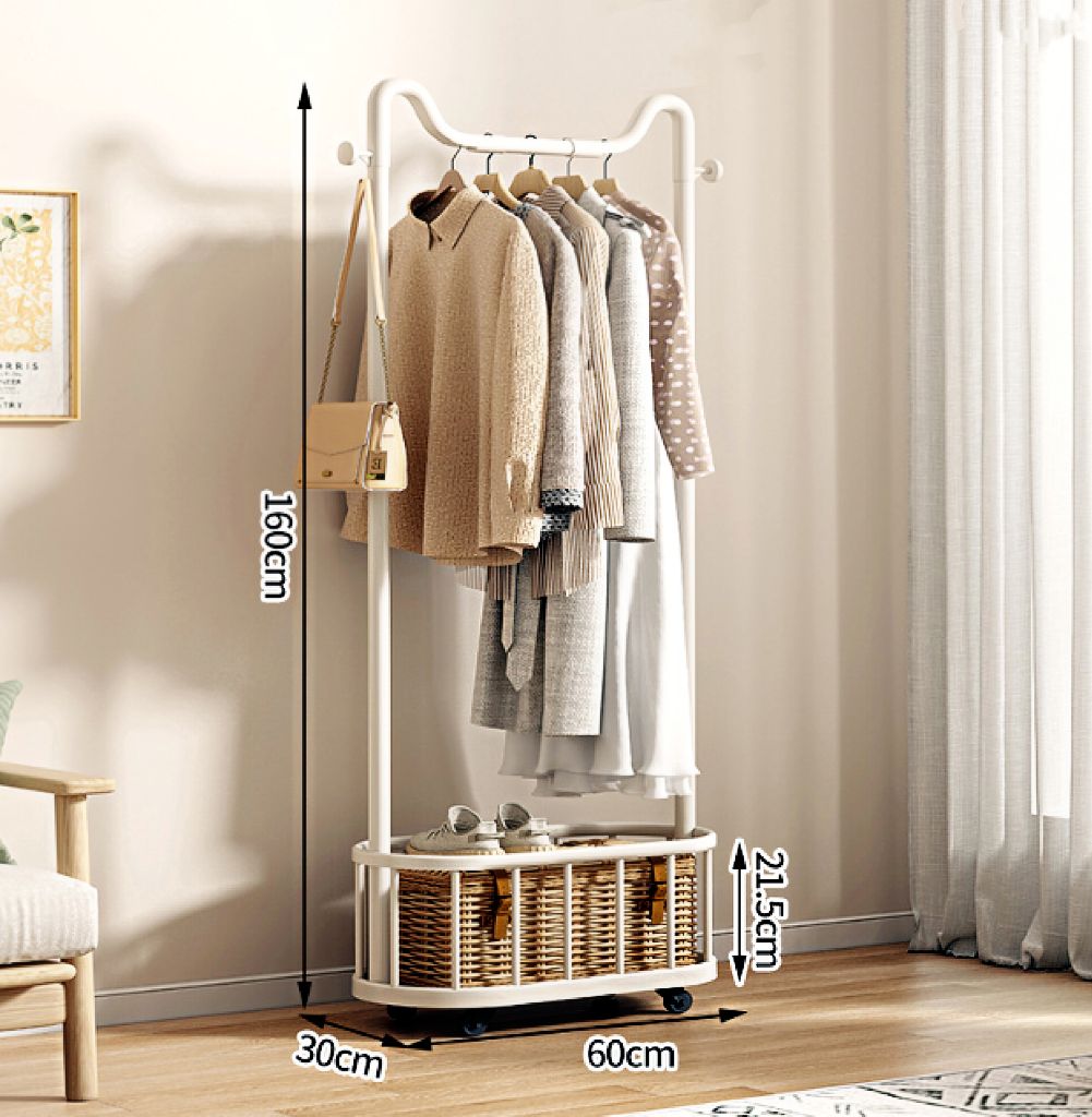 新年感謝・送料無料」ハンガーラック 猫耳デザイン 衣帽掛け 単杆