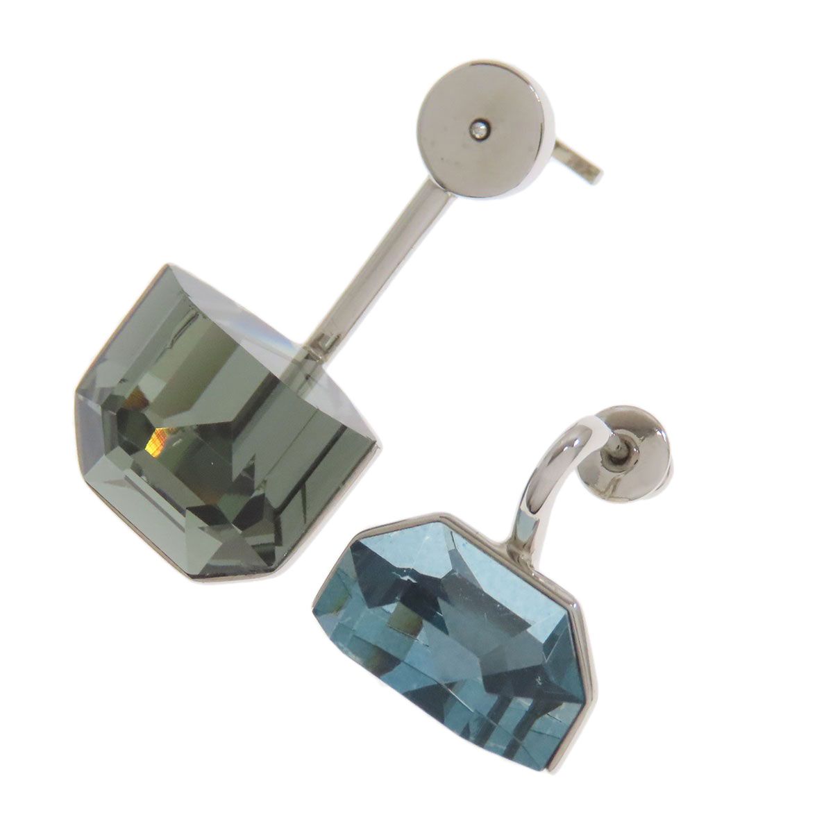 CHRISTIAN DIOR クリスチャンディオール アシンメトリー ピアス 金属製 レディース