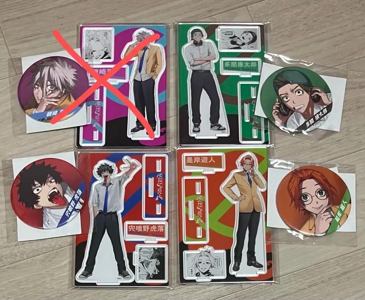 ファントムバスターズ ジャンプショップ 原画 アクリル ジオラマ 缶バッジ セット