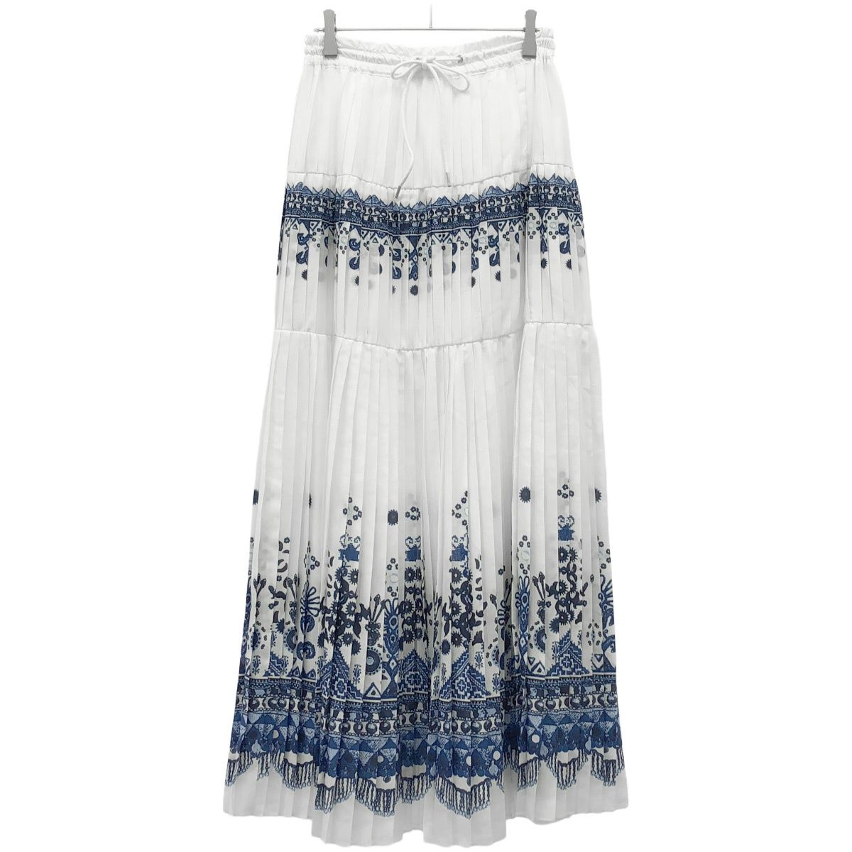 sacai サカイ 17SS プリントイージープリーツスカート 17-02939  