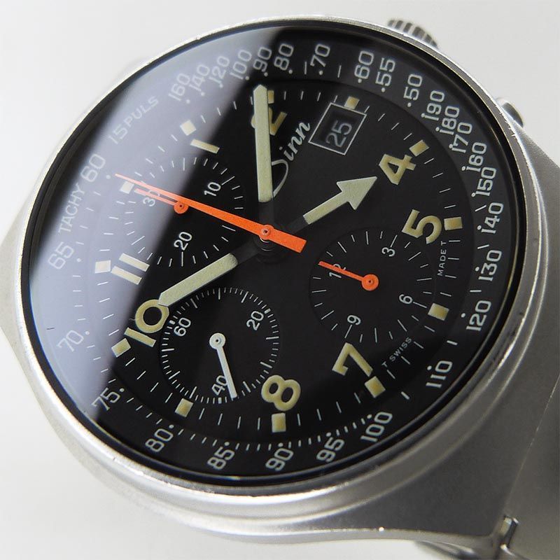 中古ジン【Sinn】 144.GMT.ST 144.GMT クロノグラフ オートマティック デイト