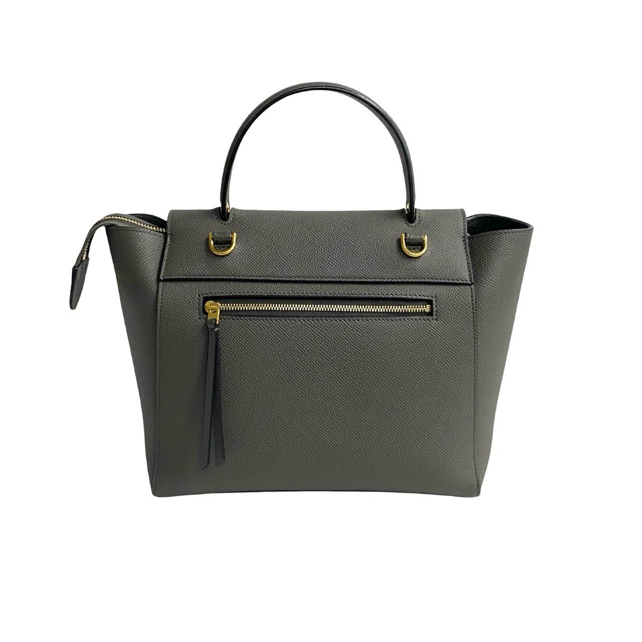 ほぼ未使用 袋付 CELINE セリーヌ ベルトバッグ マイクロ レザー 本革 
