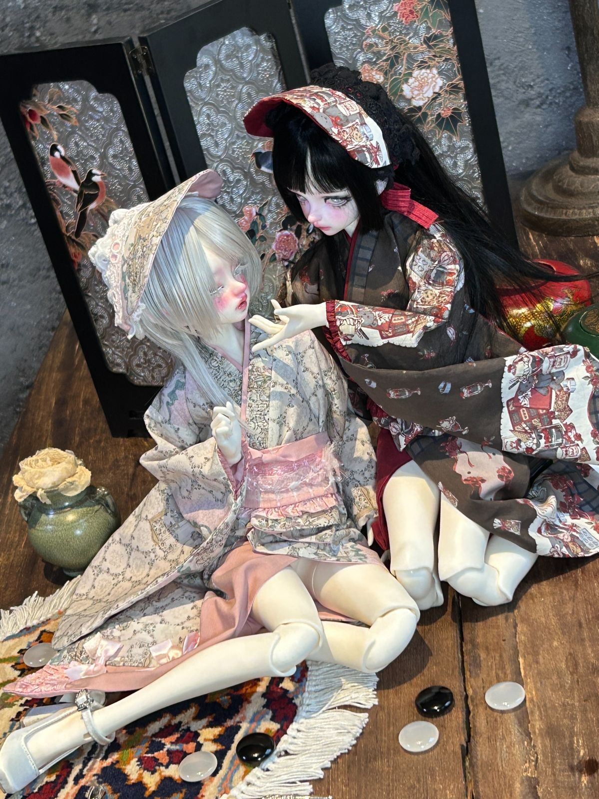 予約 クマの童話 ワンピース 和風衣装 着物 全2色 ドール服 MDD 1|4サイズ セット