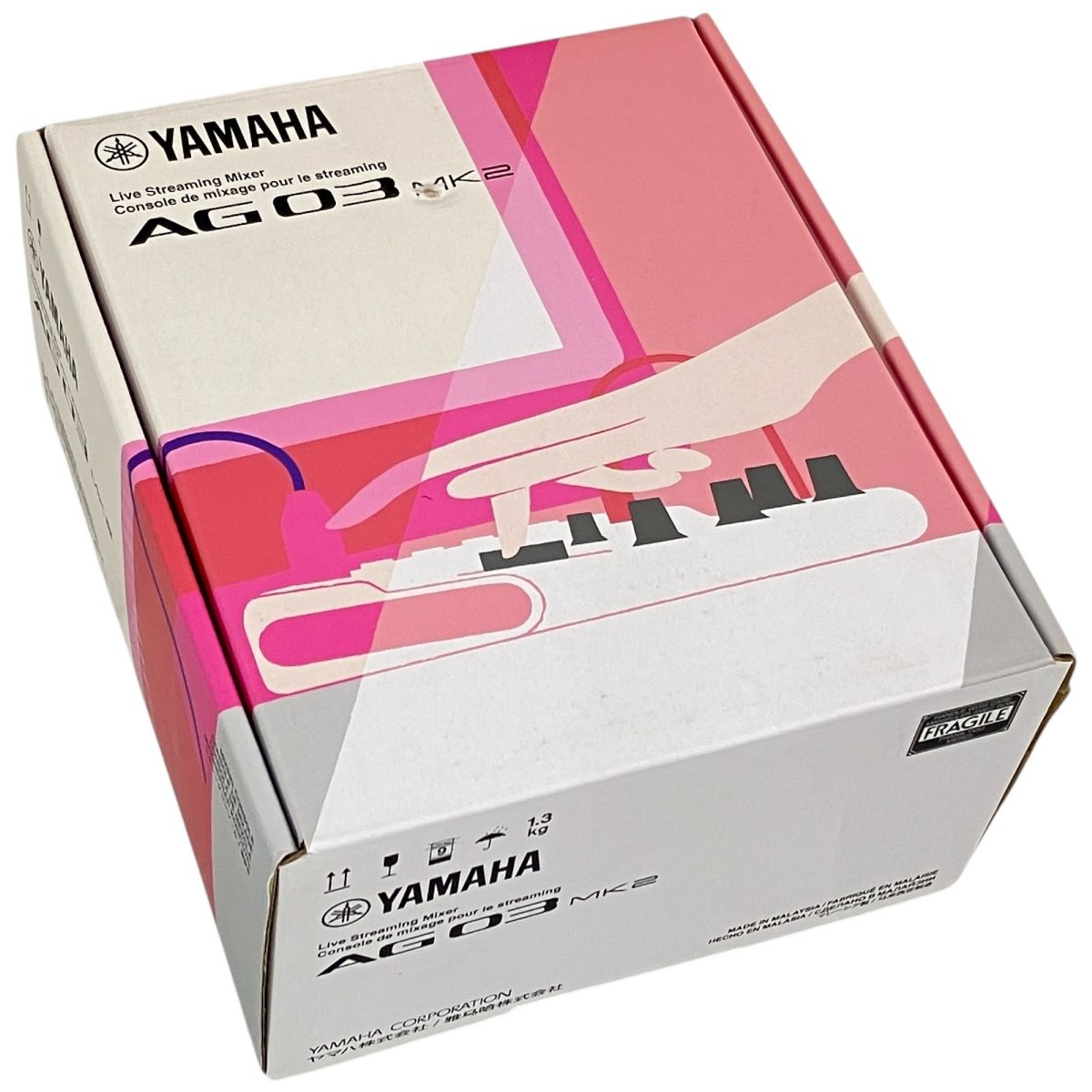 YAMAHA 生配信用ミキシングコンソール AG03 MK2 YAMAHA AG03 MK2 White（ホワイト） 配信用ミキサー ミキシング