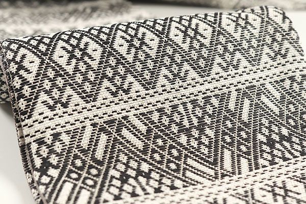 oha041 米沢 近賢織物 宝来織 お洒落 半幅帯 紙こぎん四寸