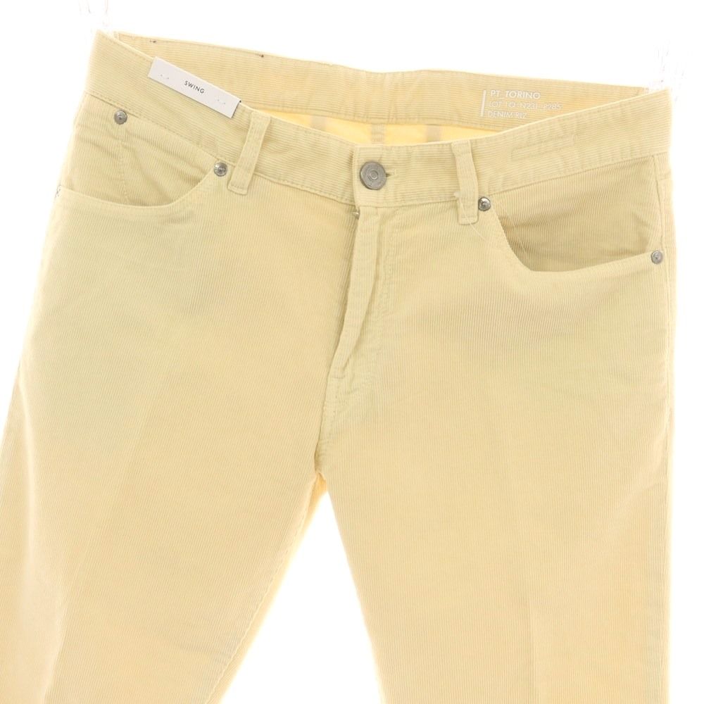 ピーティートリノ デニム PT TORINO DENIM SWING ストレッチ コットン コーデュロイパンツ ベージュ サイズ34 メンズ