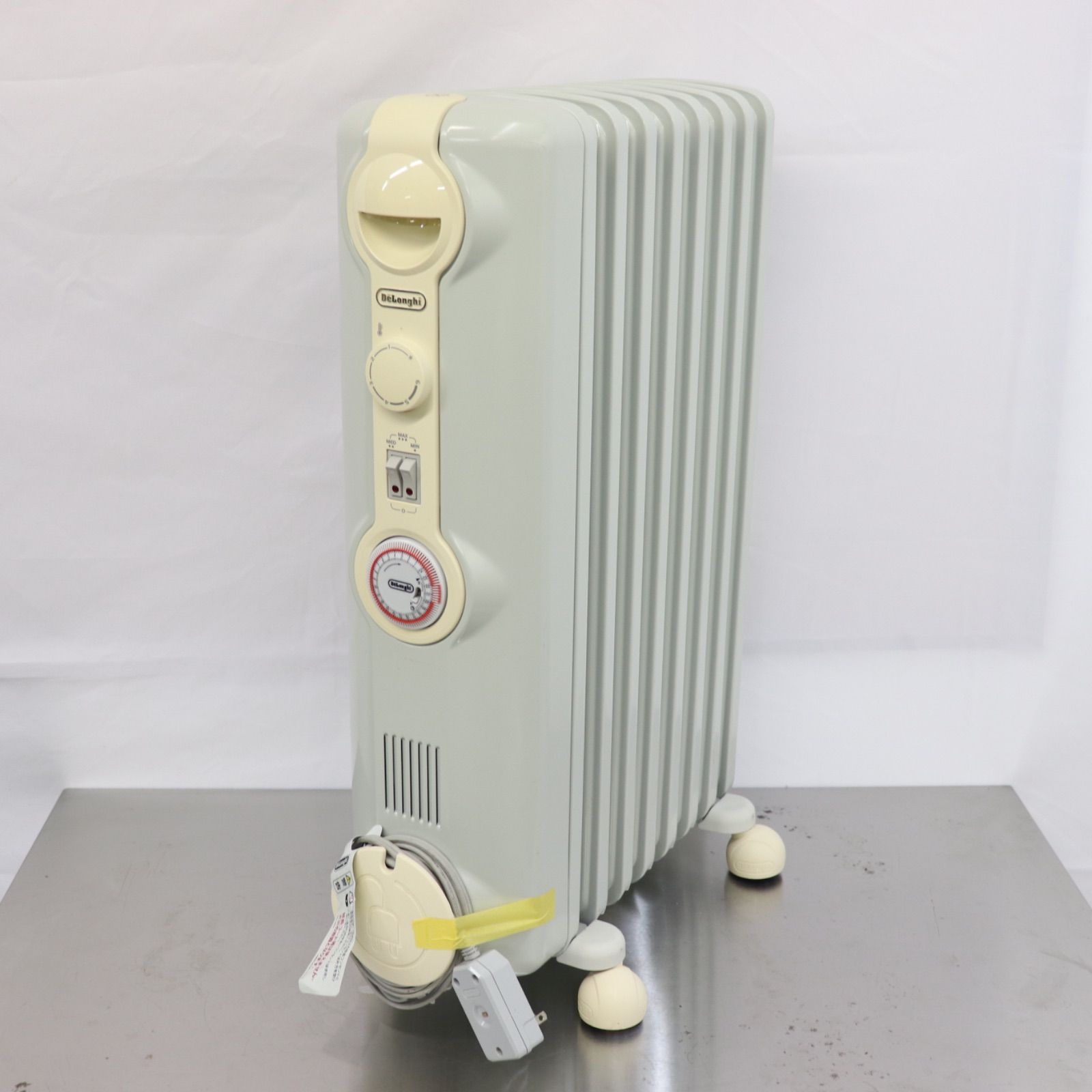 美品】Delonghi デロンギ オイルヒーター JR0812-CR ホワイト 1200W