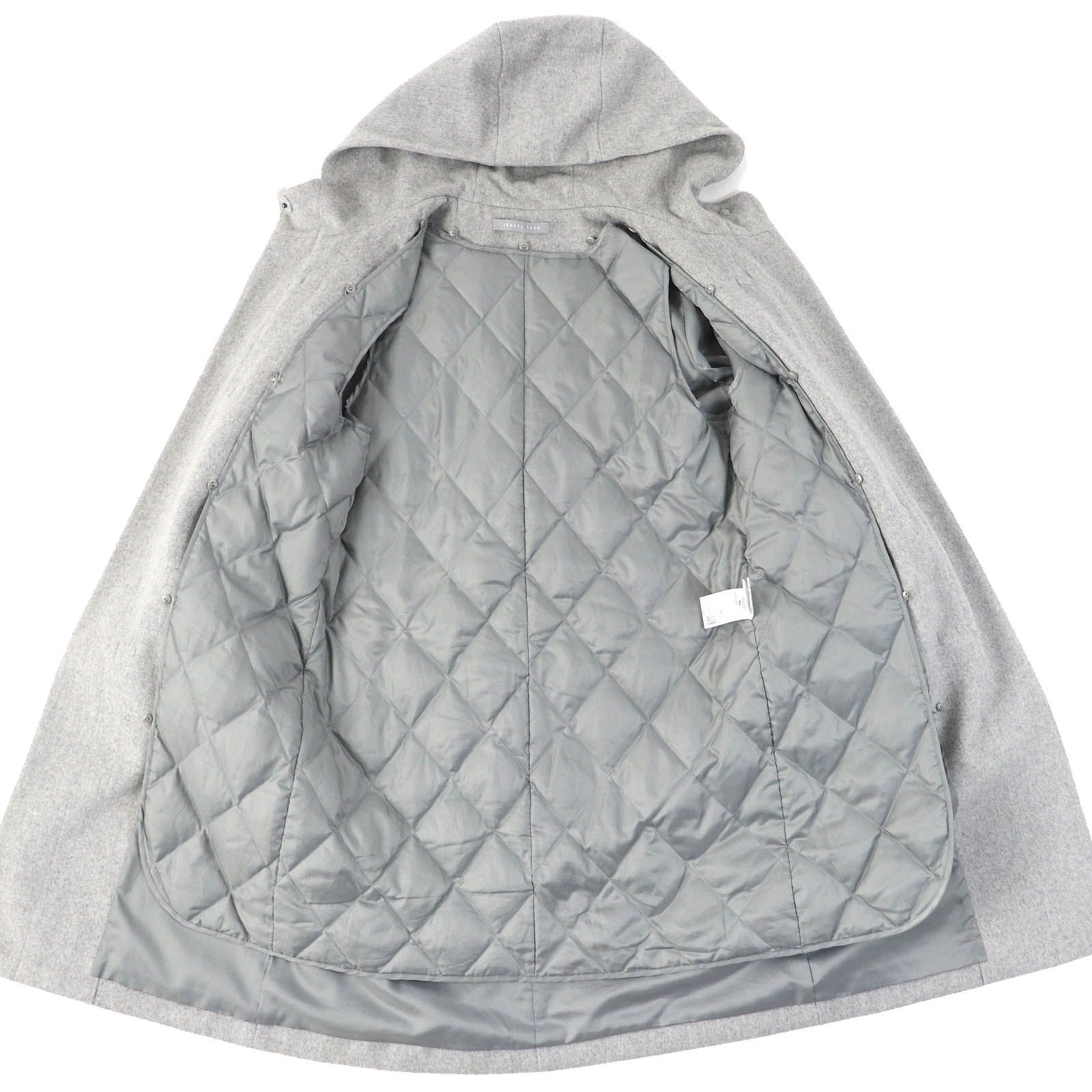 Theoryグレー フード付き ウールコート Theory luxe】セオリーリュクス