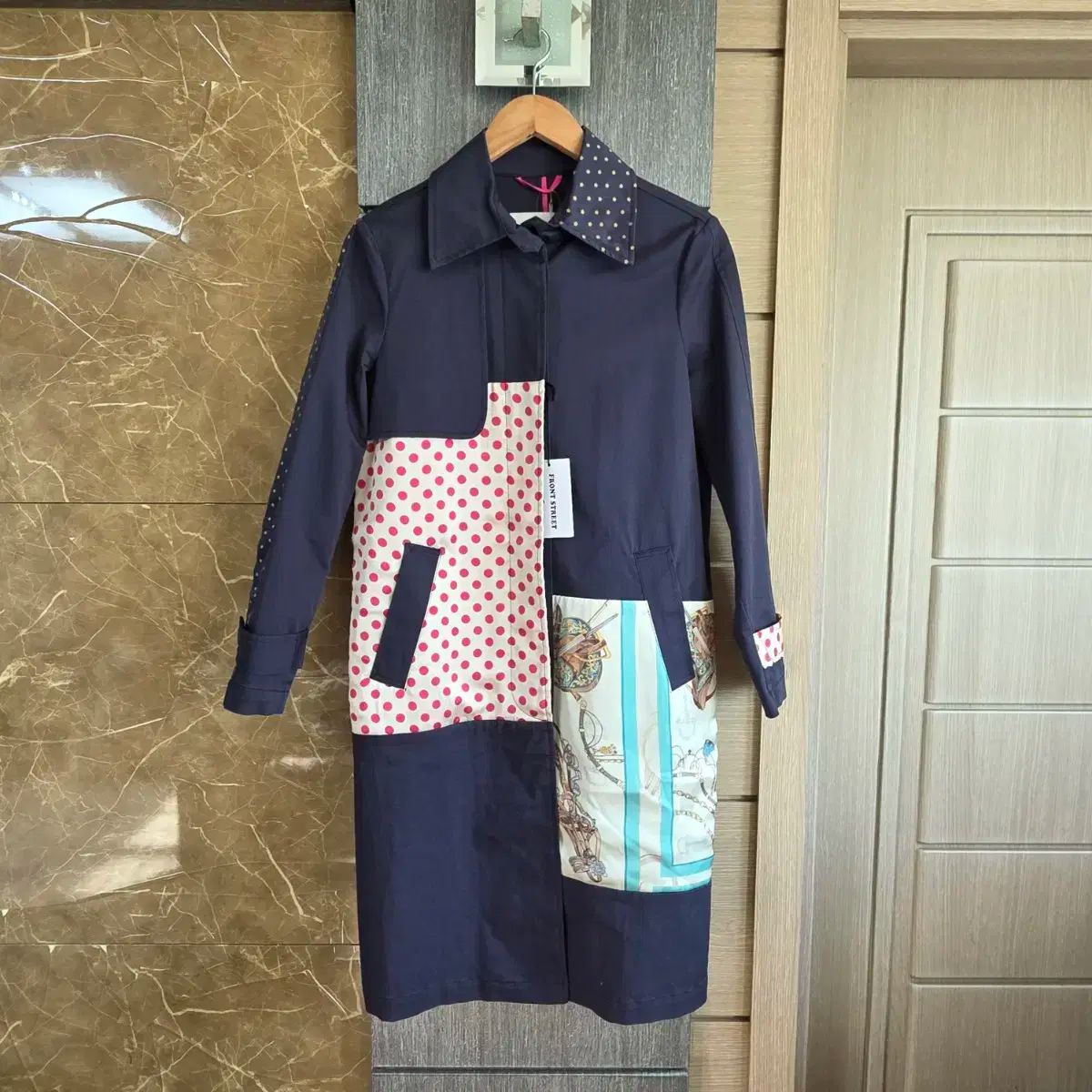 FRONT STREET ネイビー コート 38 サイズ