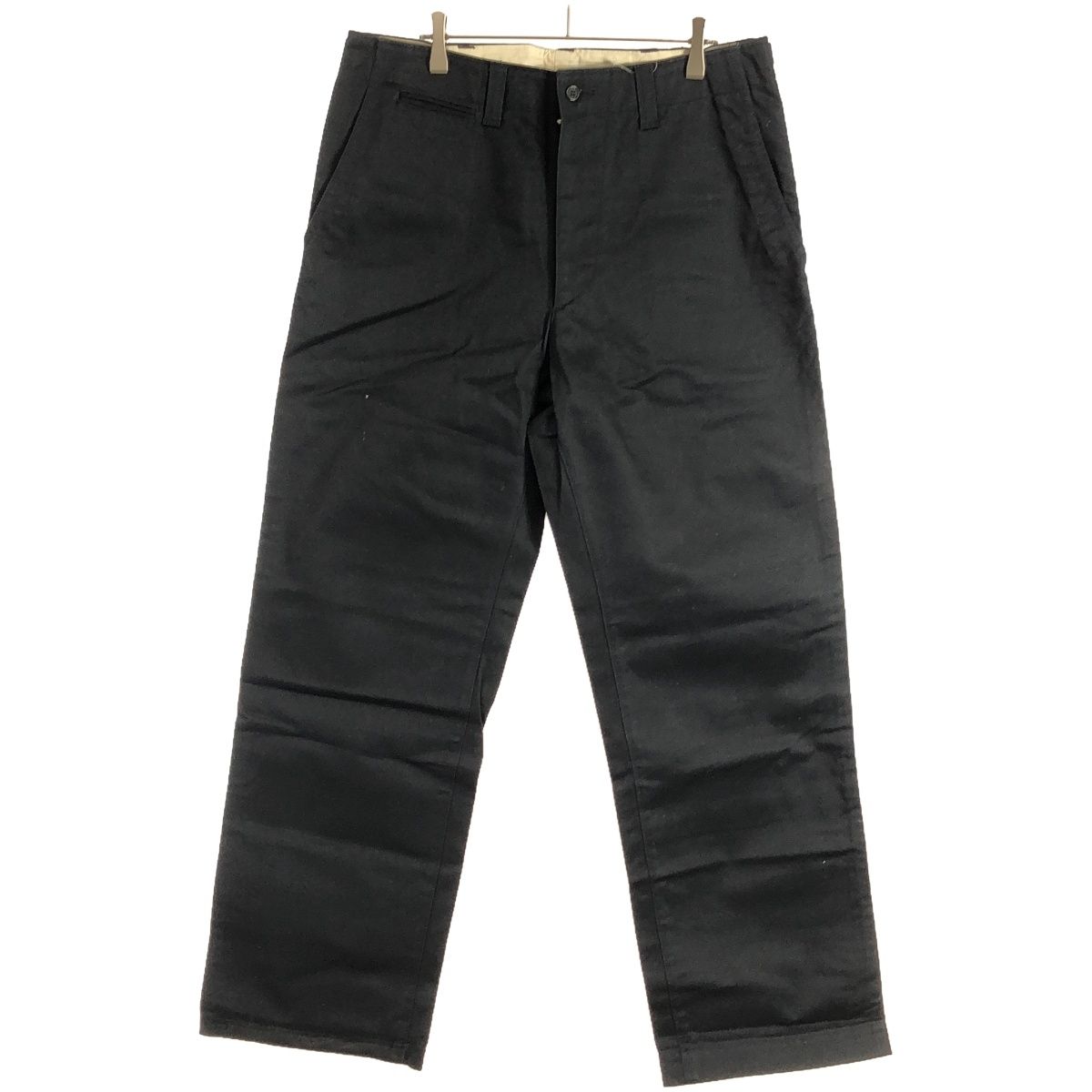 COMME des GARCONS HOMME コムデギャルソンオム 11AW コットンツイルストレートパンツ HH-P044 ブラック L