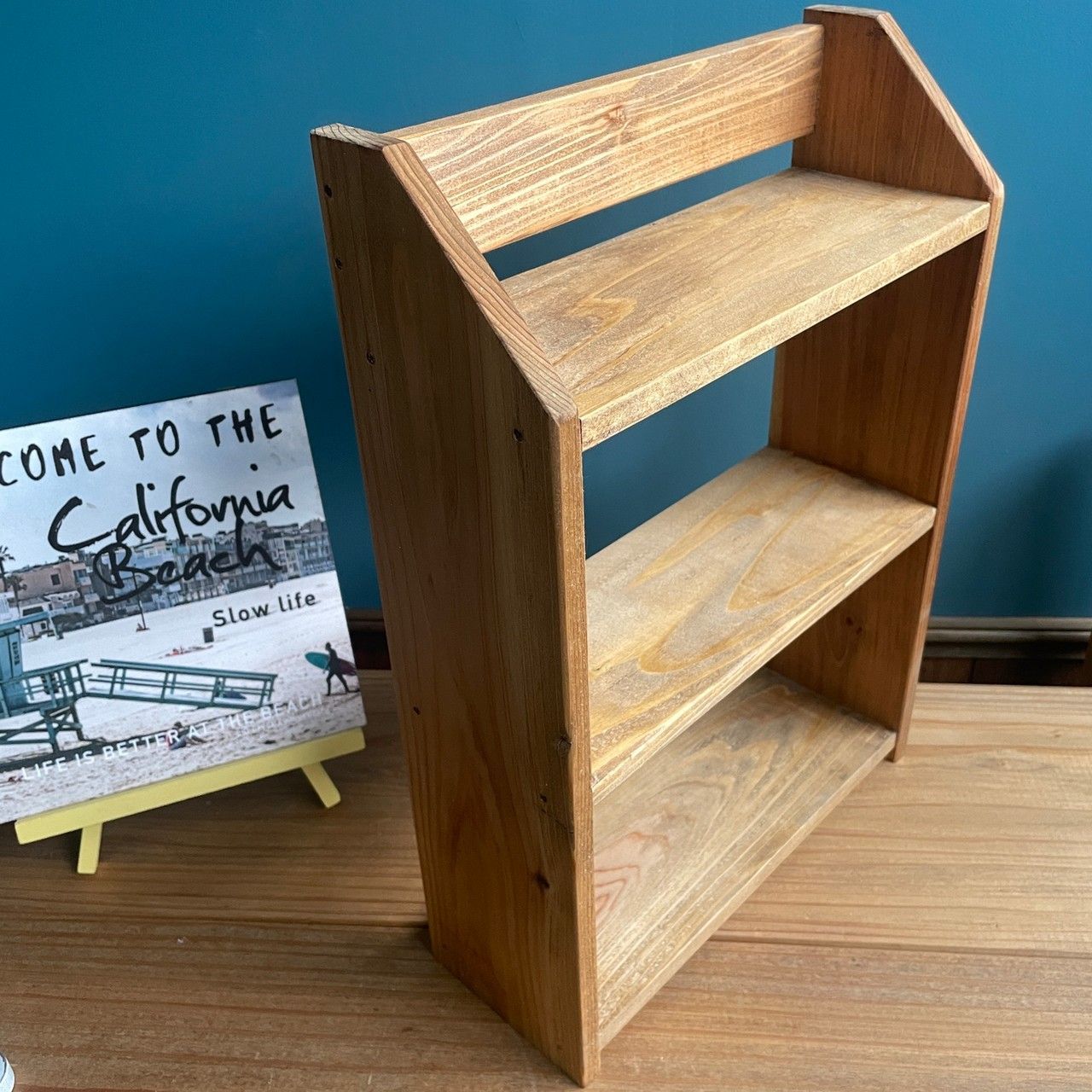 昭和レトロ 2段の木製ラック オールドカリモク KARIMOKU 木製 二段