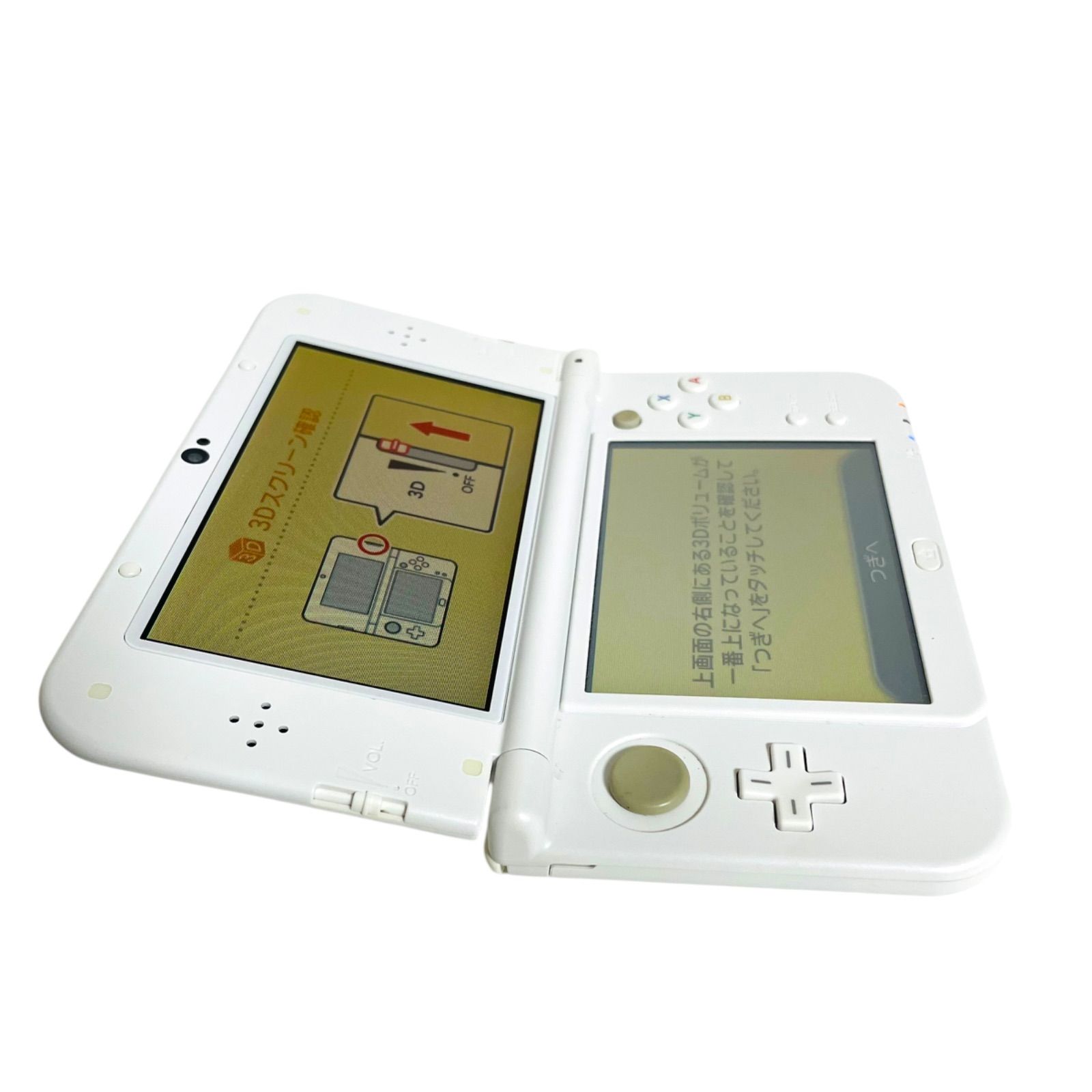 New 3DS LL 任天堂 Nintendo ホワイト 上下IPS 動作 済み UP786_INFO