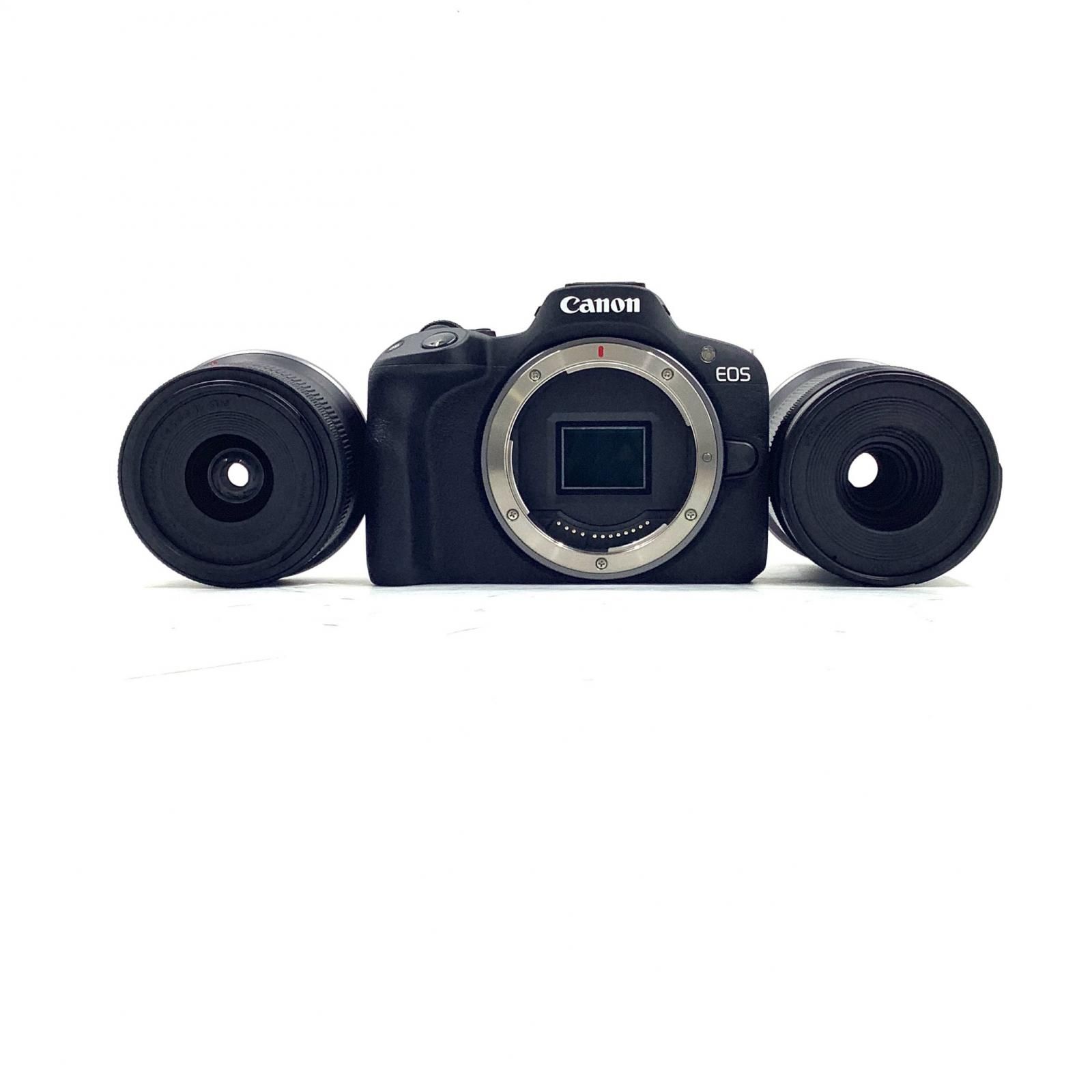 Canon デジタル一眼 EOS R 50 ダブルズームキット ブラック 超