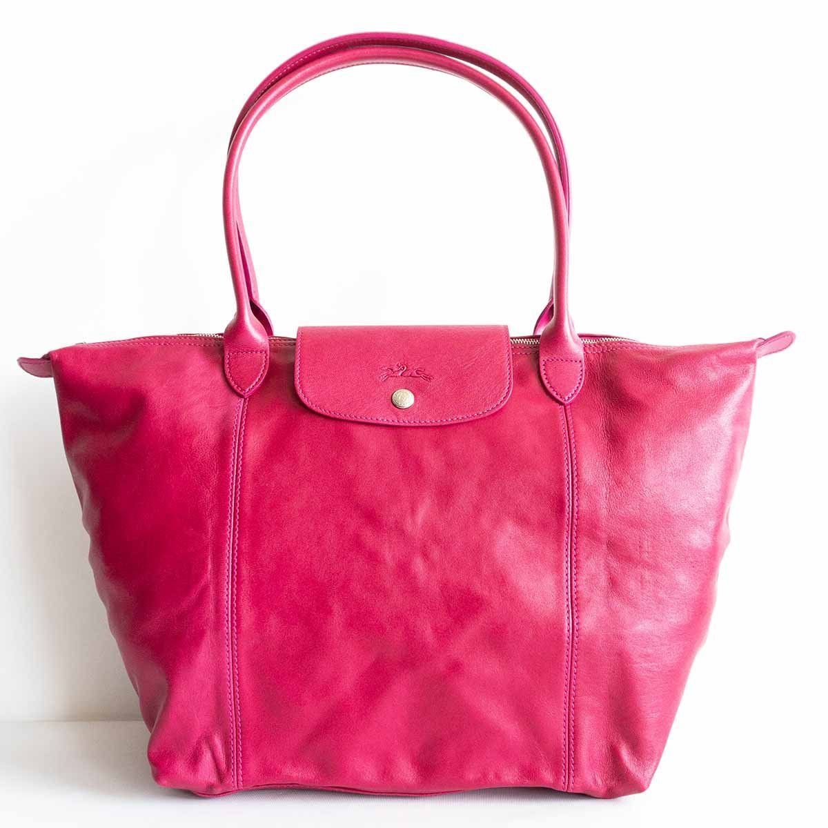 美品】LONGCHAMP【LE PLIAGE CUIR ル プリアージュ レザー トート