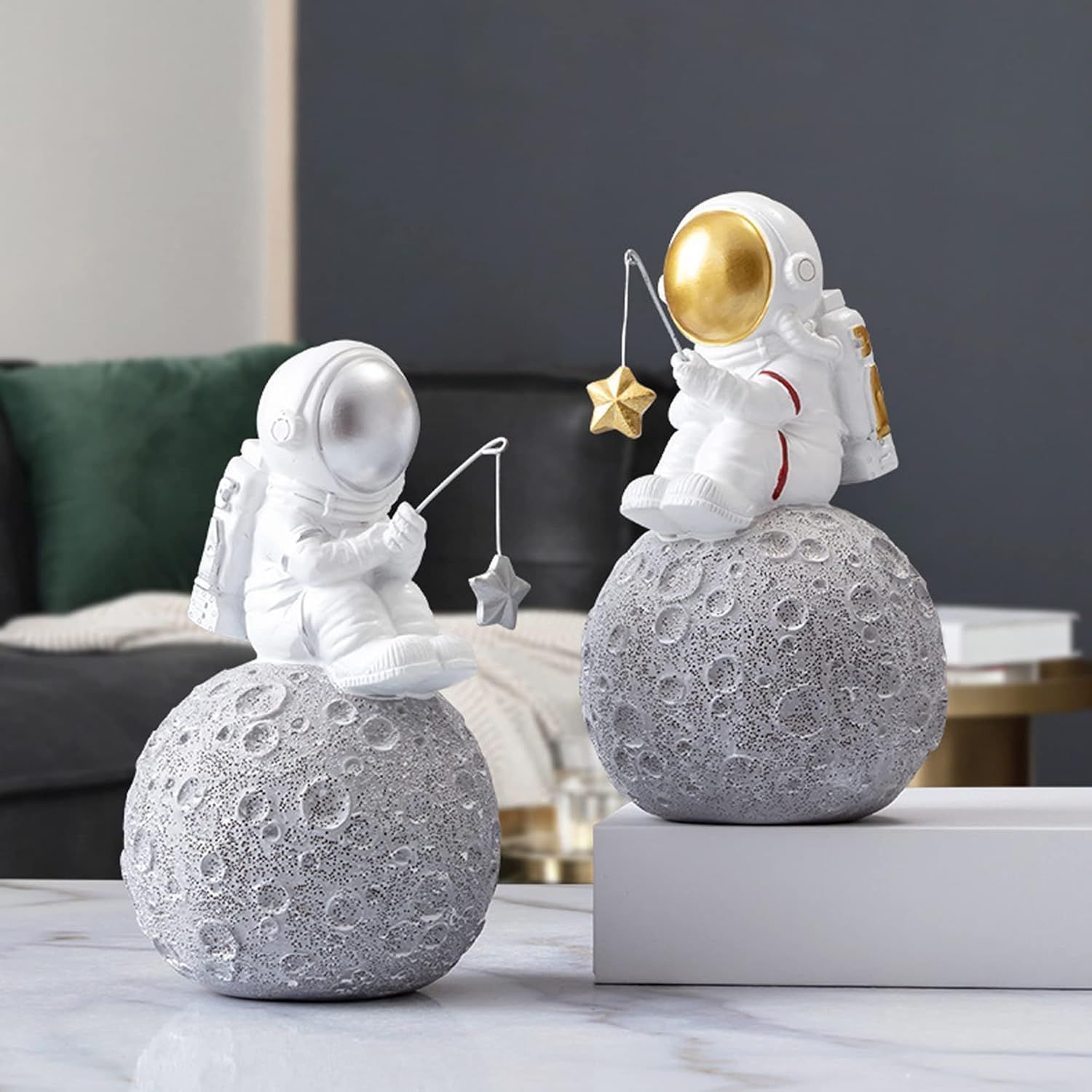 宇宙飛行士 置物 グッズ 星を釣る人 小さな装飾品 宇宙 diy 星々