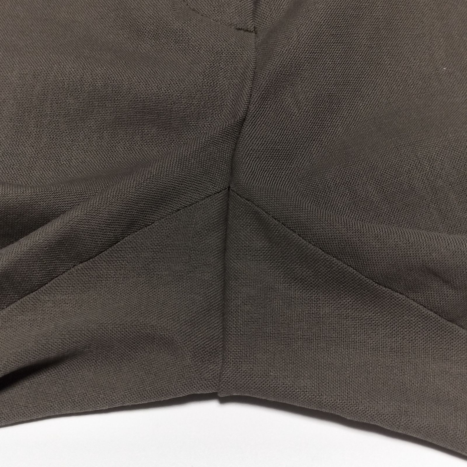 専用　PLST セットアップ　ノーカラー　パンツ　グレー　M ウールブレンド 美品】PLST リネンブレンド ノーカラー パンツスーツ