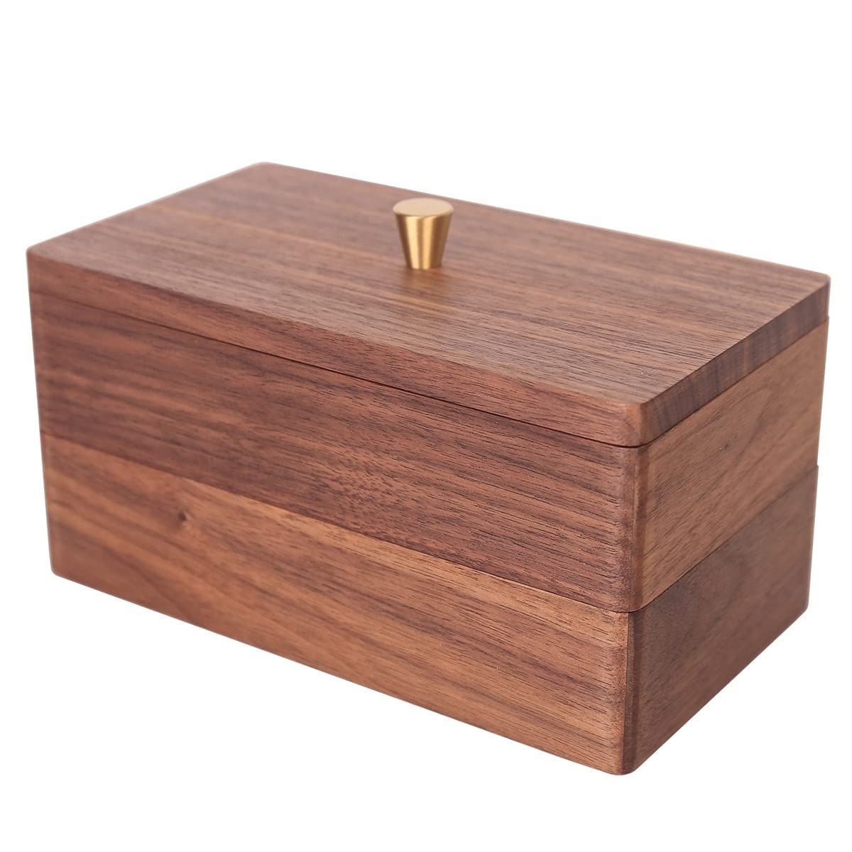 Sakulaya 収納 ボックス 木製 蓋付き 小物入れ 木箱 文具入れ ジュエ