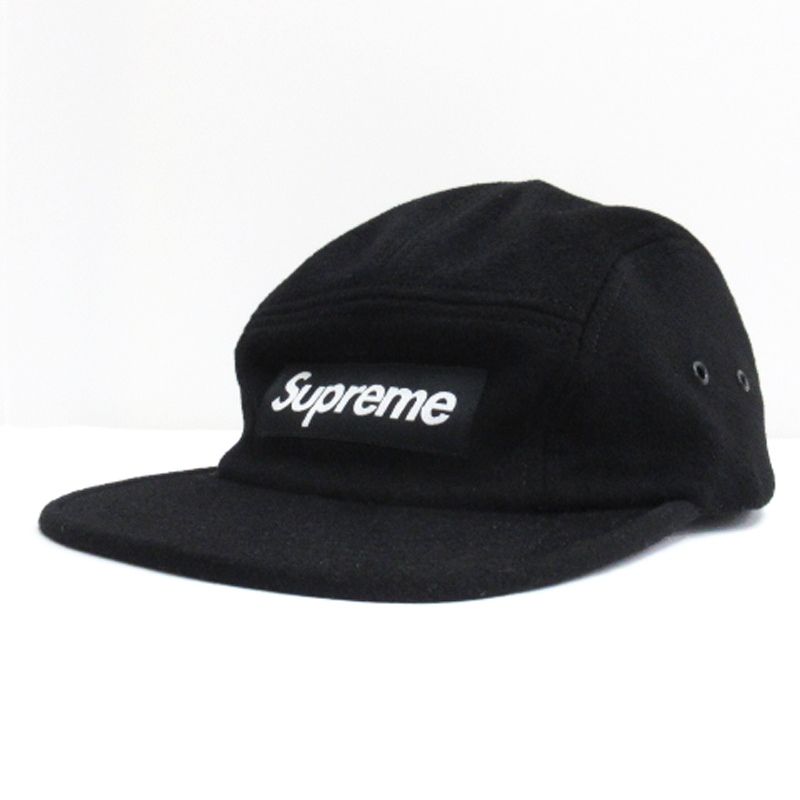 シュプリーム SUPREME Wool CAMP CAP Loro Piana キャンプ キャップ 帽子 ボックスロゴ ロロピアーナ ウール ブラック