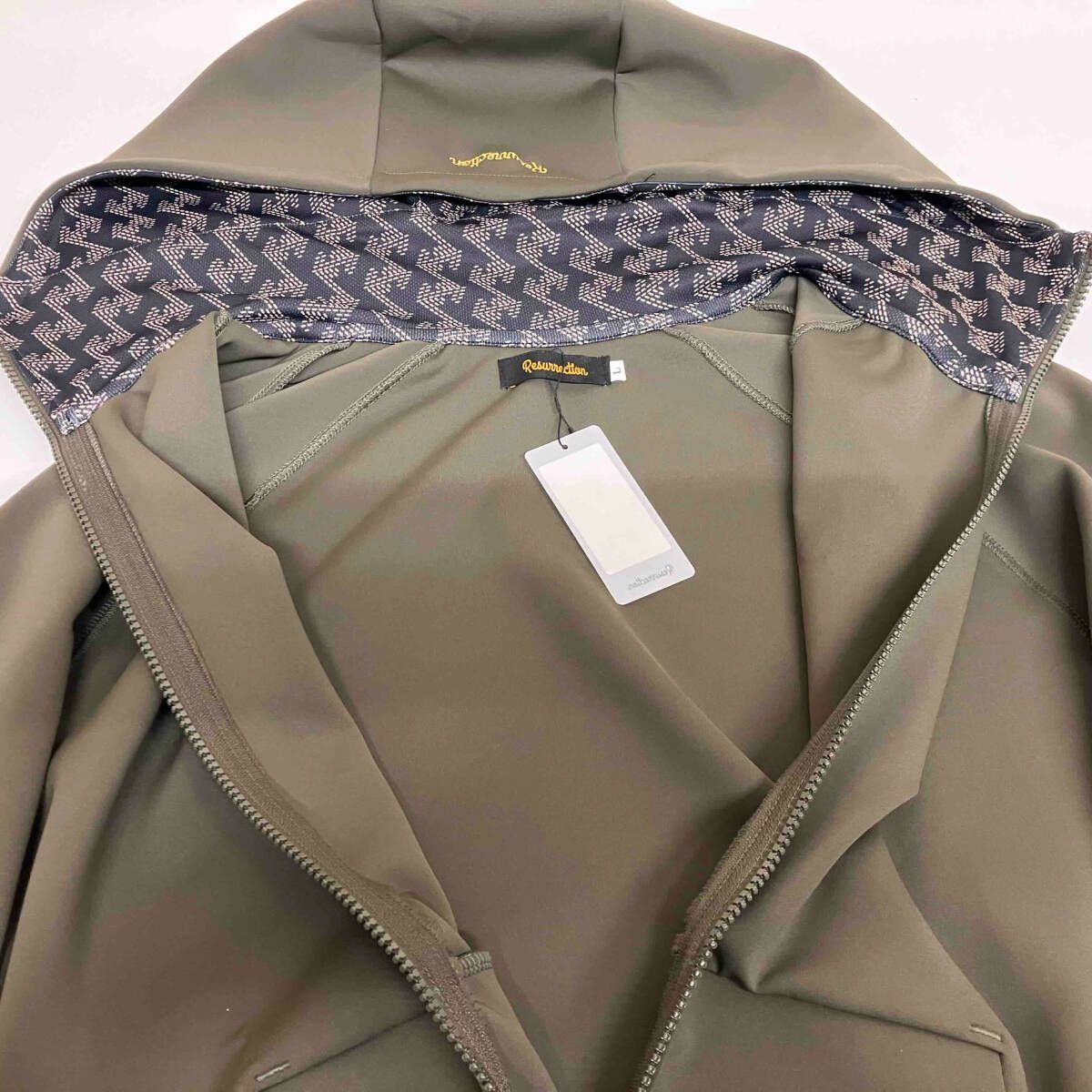 RESURRECTION MENS ACTIVE ZIPUP PARKA KHAKI リザレクション