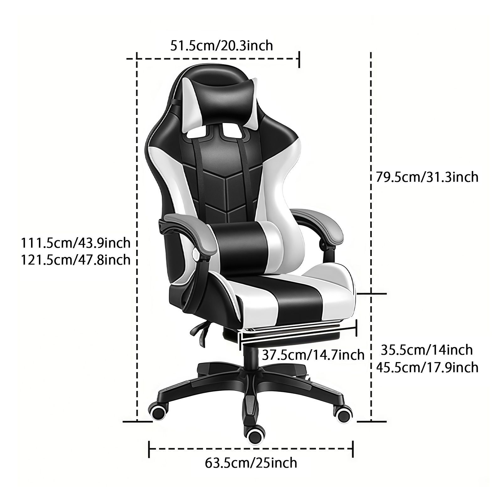 引越しシーズン ゲーミングチェア ゲーム用チェア オフィスチェア デスクチェア パソコンチェア オットマン付き 人間工学 １６５度リクライニング機能 ハイバック テレワーク椅子 PCチェア MARWIL-DEMENAGEMENTS_CH