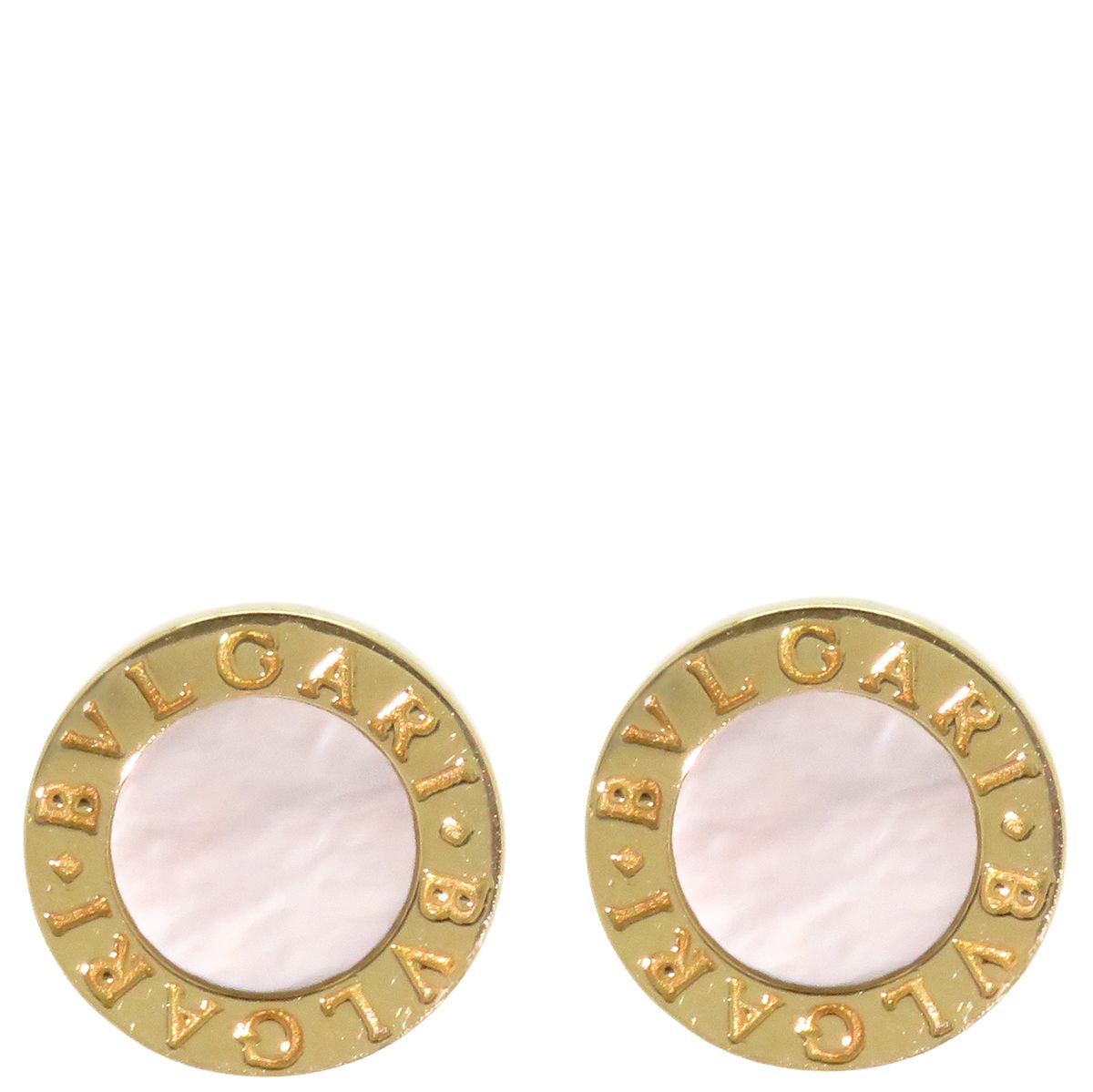 BVLGARI  ブルガリブルガリ ピアス ダイヤ・マザーオブパールK18PG BVLGARI - ブルガリ ブルガリ・ブルガリ K18PGマザーオブパール