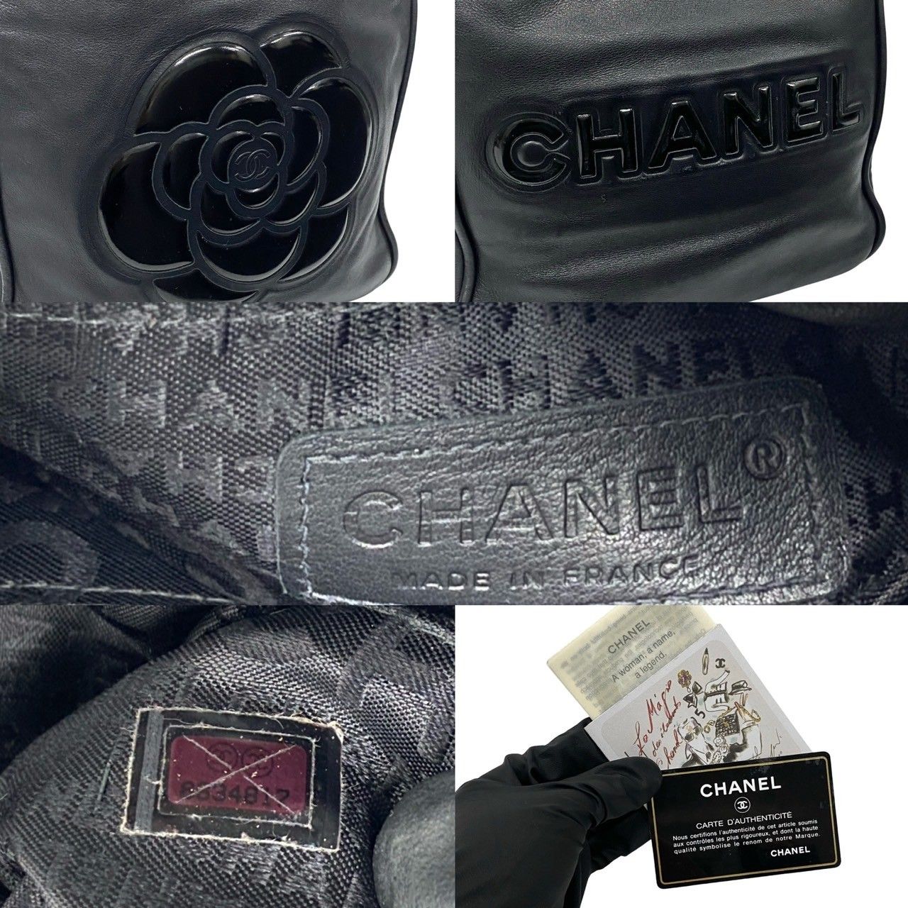 極 美品 希少品 シール有 8番台 CHANEL シャネル カメリア トート ココ 