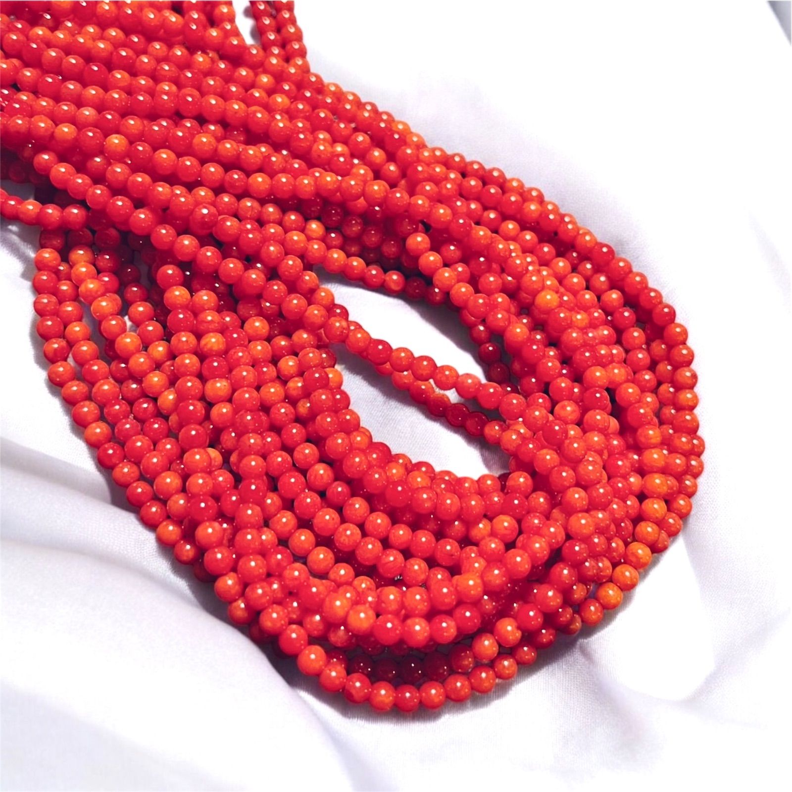 珊瑚 赤珊瑚 5連ネックレス 楽天市場】≪1年保証付き≫ 煌く