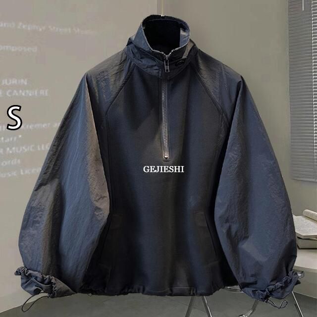 [S]春 コーデ メンズ 用 服 シンプル ファッション オシャレ 大人 かっこいい 紳士服 スタンドカラー ジャケット 男女兼用 秋 スウェットシャツ カジュアル 通勤スタイル ね着コーデ ゆったりシルエット 軽アウター