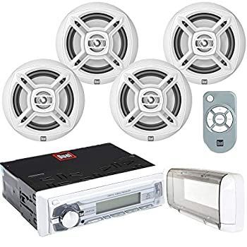 (未使用･未開封品)　デュアルMarine Mechless受信機AM / FM USB / SD 2ペア6.5?&quot;スピーカーSplashguard v1yptgt デュアルMarine Mechless受信機AM / FM USB / SD 2ペア6.5
